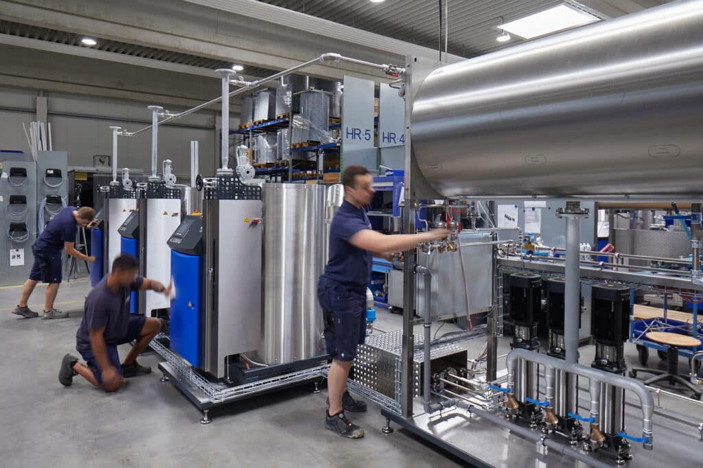 Dampferzeuger für die Lebensmittelindustrie