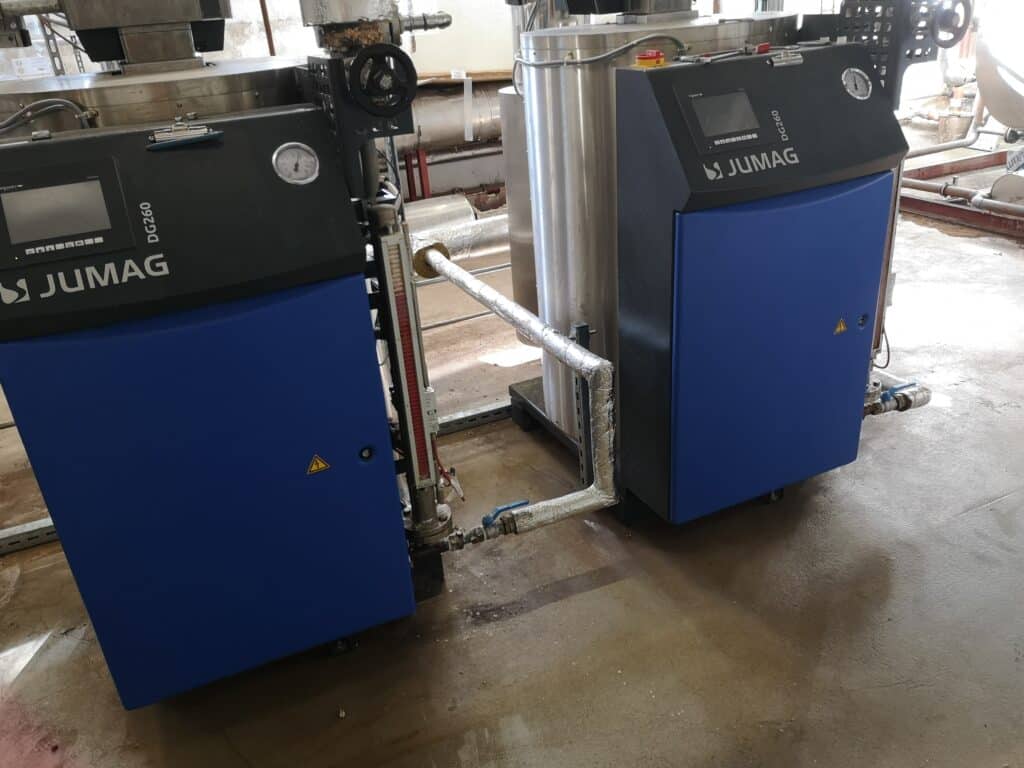 JUMAG Dampferzeuger in der Delitzscher Schokoladenfabrik