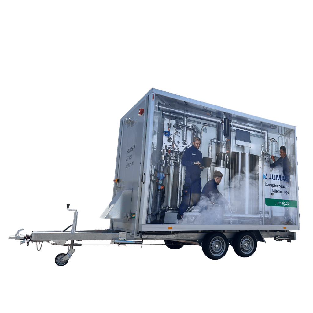 JUMAG Dampferzeuger Mietanlagen Anhänger